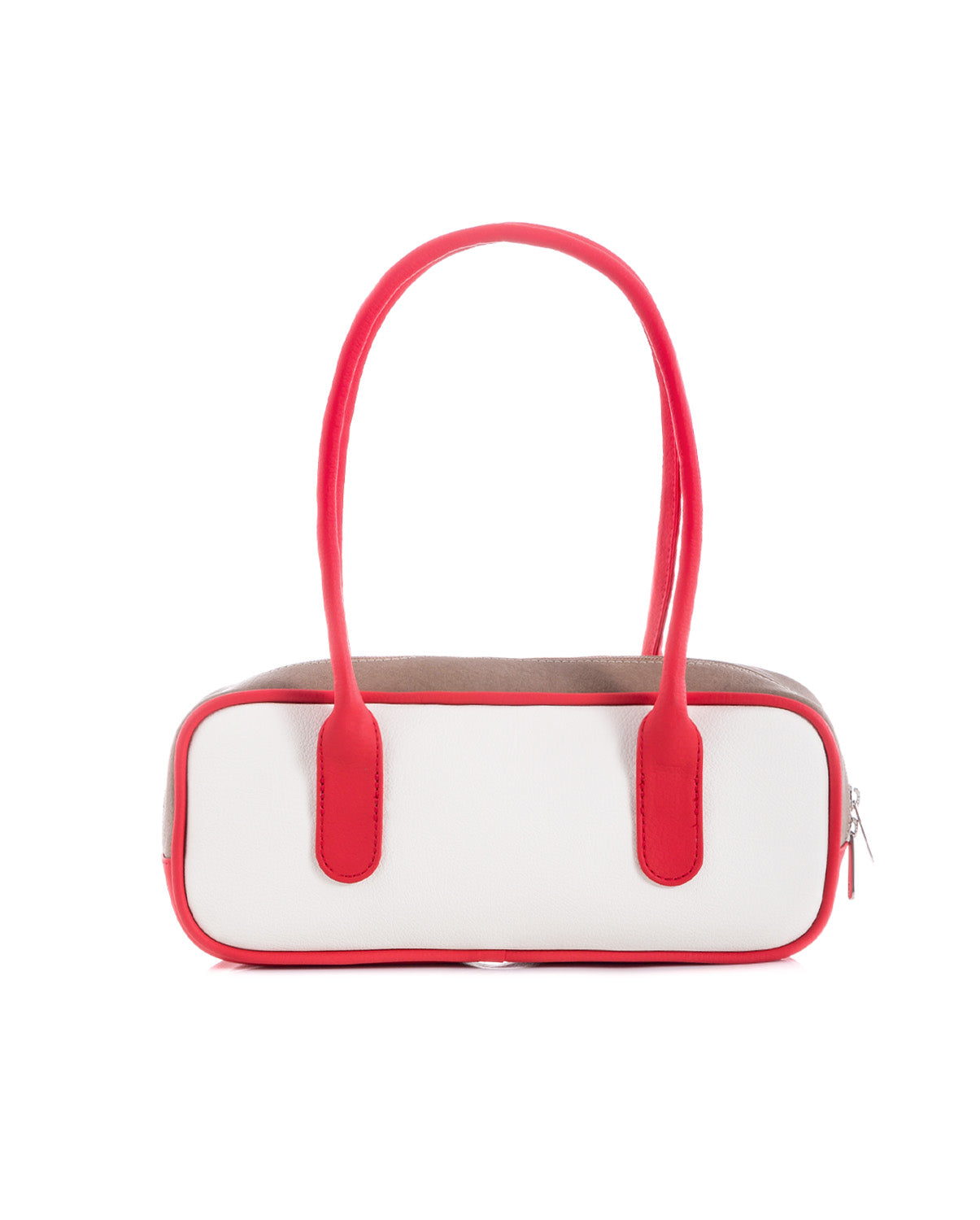 Cartera East west Ivory x rojo