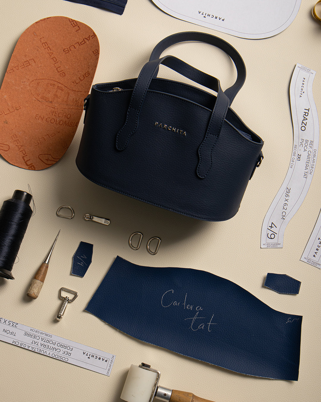 Cartera Tat Azul